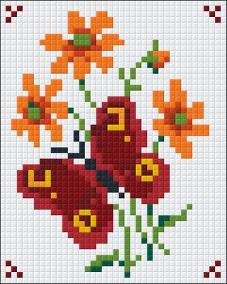 Pixelhobby  801087 Virág kreatív szett (10,1x12,7cm)