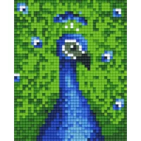 Pixelhobby  801215 Páva szett 10,x12,7cm 1 alaplapos