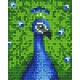 Pixelhobby  801215 Páva szett 10,x12,7cm 1 alaplapos