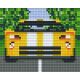 Pixelhobby  801229 Sárga autó szett 12,7x10,2cm 1 alaplapos