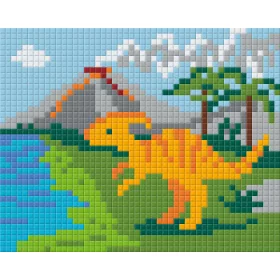   Pixelhobby  801256 Dinó kreatív szett 10,x12,7cm 1 alaplapos
