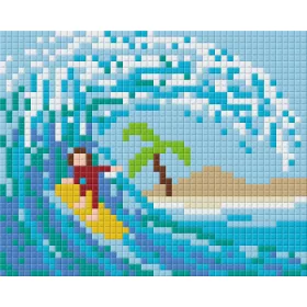   Pixelhobby  801257 Szörfözés kreatív szett 10,x12,7cm 1 alaplapos
