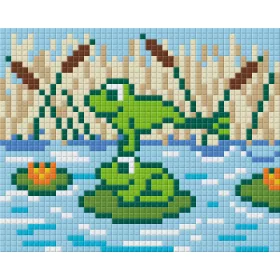   Pixelhobby  801264 Béka kreatív szett 10,x12,7cm 1 alaplapos
