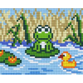   Pixelhobby  801265 Béka kreatív szett 10,x12,7cm 1 alaplapos