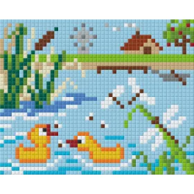   Pixelhobby 801266 Tavacska kreatív szett 10,x12,7cm 1 alaplapos
