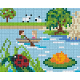   Pixelhobby  801267 Csonakázás kreatív szett 10,x12,7cm 1 alaplapos