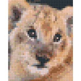   Pixelhobby  801323 Kis oroszlán kreatív szett 10,x12,7cm 1 alaplapos