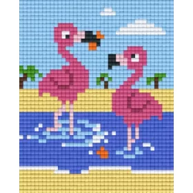 Pixelhobby  801341 Flamingók szett (10,1x12,7cm)