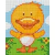 Pixelhobby  801345 Kacsa kreatív szett 10,x12,7cm 1 alaplapos