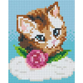  Pixelhobby  801351 Cica felhőn kreatív szett 10,x12,7cm 1 alaplapos