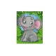 Pixelhobby  801356 Elefánt  szett 10,x12,7cm 1 alaplapos