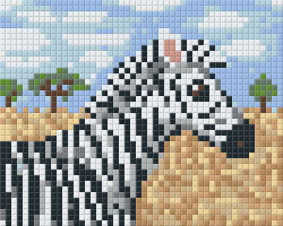 Pixelhobby  801358 Zebra kreatív szett 10,x12,7cm 1 alaplapos