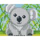 Pixelhobby  801359 Koala kreatív szett 10,x12,7cm 1 alaplapos