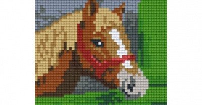 Pixelhobby  801360 Ló a karámban szett 1 alaplapos (10,1x12,7cm)