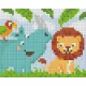 Pixelhobby  801365 Állatos kreatív szett 10,x12,7cm 1 alaplapos