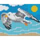 Pixelhobby  801370 Sirály kreatív szett 10,x12,7cm 1 alaplapos