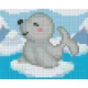 Pixelhobby  801374 Fóka kreatív szett 10,x12,7cm 1 alaplapos