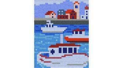 Pixelhobby  801382 Hajók szett (10,1x12,7cm)