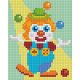 Pixelhobby  801396 Bohóc kreatív szett 10,x12,7cm 1 alaplapos