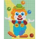 Pixelhobby  801396 Bohóc kreatív szett 10,x12,7cm 1 alaplapos