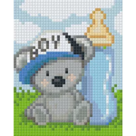   Pixelhobby  801401 Fiú koala kreatív szett 10,x12,7cm 1 alaplapos