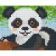 Pixelhobby  801406 Panda kreatív szett 10,x12,7cm 1 alaplapos