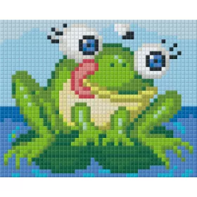   Pixelhobby  801408 Béka kreatív szett 10,x12,7cm 1 alaplapos