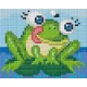 Pixelhobby  801408 Béka kreatív szett 10,x12,7cm 1 alaplapos