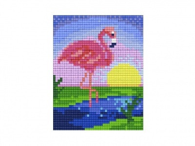 Pixelhobby  801427 Flamingó  szett 10,x12,7cm 1 alaplapos