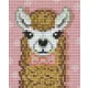 Pixelhobby  801440 LÁma barna szett (10,1x12,7cm)