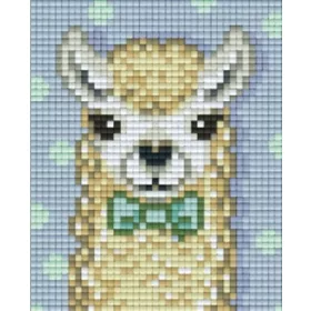 Pixelhobby  801441 LÁma fehér szett (10,1x12,7cm)