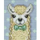 Pixelhobby  801441 LÁma fehér szett (10,1x12,7cm)