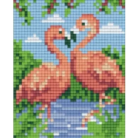 Pixelhobby  801442 Flamingó pár szett (10,1x12,7cm)
