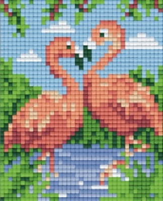 Pixelhobby  801442 Flamingó pár szett (10,1x12,7cm)