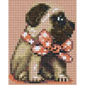   Pixelhobby  801446 Mopsz 1 kreatív szett 10,x12,7cm 1 alaplapos