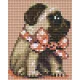 Pixelhobby  801446 Mopsz 1 kreatív szett 10,x12,7cm 1 alaplapos