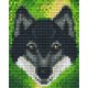 Pixelhobby  801449 Farkas kreatív szett 10,x12,7cm 1 alaplapos