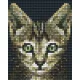 Pixelhobby  801456 Macska kreatív szett 10,x12,7cm 1 alaplapos