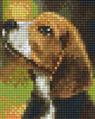Pixelhobby  801458 Kis beagle kreatív szett 10,x12,7cm 1 alaplapos