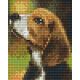 Pixelhobby  801458 Kis beagle kreatív szett 10,x12,7cm 1 alaplapos
