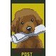 Pixelhobby  802022 Kutya levelekkel (10,7x20,3cm)
