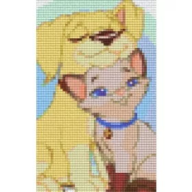 Pixelhobby  802035 Kutya és cica 12,7x20,3cm képkészlet