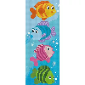   Pixelhobby  802049 Halacskák szett 2 alaplapos  (10,2x25,4cm)