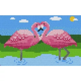 Pixelhobby  802061 Flamingók szett (12,7x20,3cm)