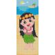 Pixelhobby  802071 Hawai kislány szett 2 alaplapos  (10,2x25,4cm)