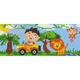 Pixelhobby  802085 szafari szett 2 alaplapos  (25,4x10,2cm)