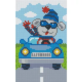 Pixelhobby  802090 Autós  kutya szett (12,7x20,3cm)