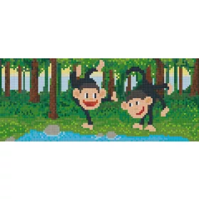 Pixelhobby  803018 Majmok szett 30,5x12,7cm