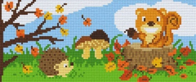 Pixelhobby  803025 Állatok ősszel szett 30,5x12,7cm