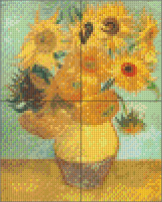 Vincent van Gogh - Napraforgók vázában 1889 (20,3x25,4cm)